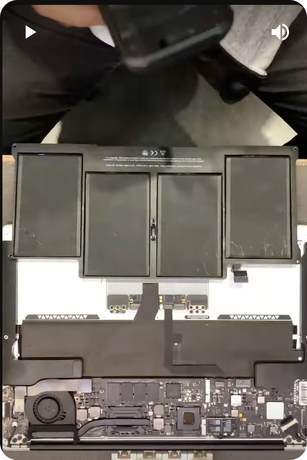 Apple MacBook air維修更換電池